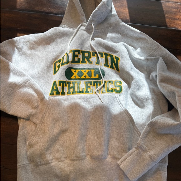 Lee Tops - Bishop Guertin Athletics Volleyball Gray Hoodie- Size XL